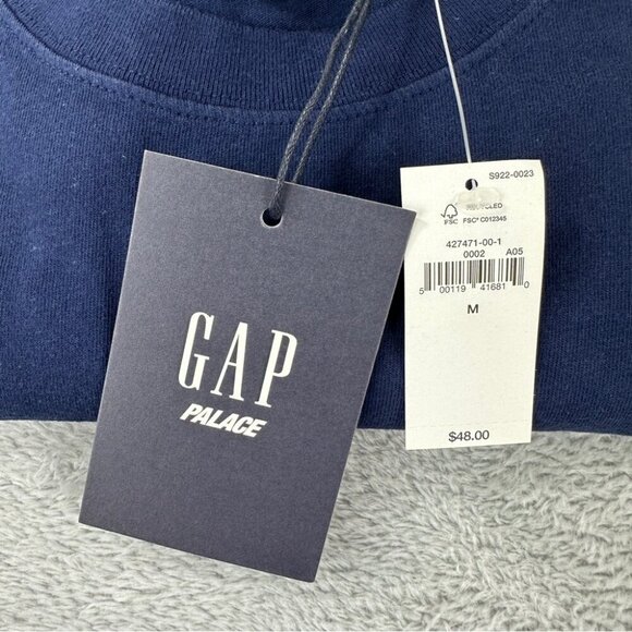 Palace x Gap Men's Navy Blue T-Shirt Size Medium Cotton - Picture 6 of 13